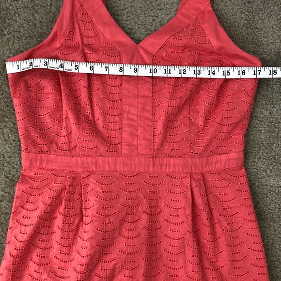 ‼️REDUCED‼️ NWOT Coral Eyelet Sheath Dress - Picture 6 of 8